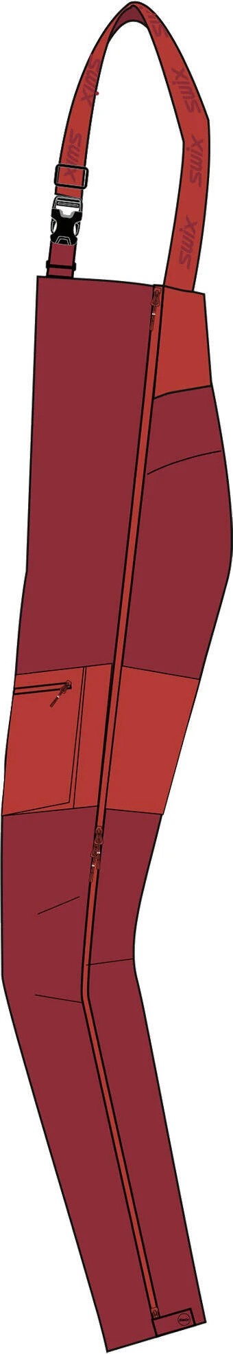 Swix Surmount Shell Bib Pants W 3 Swix Surmount Shell Bib Pants W – Bild 3