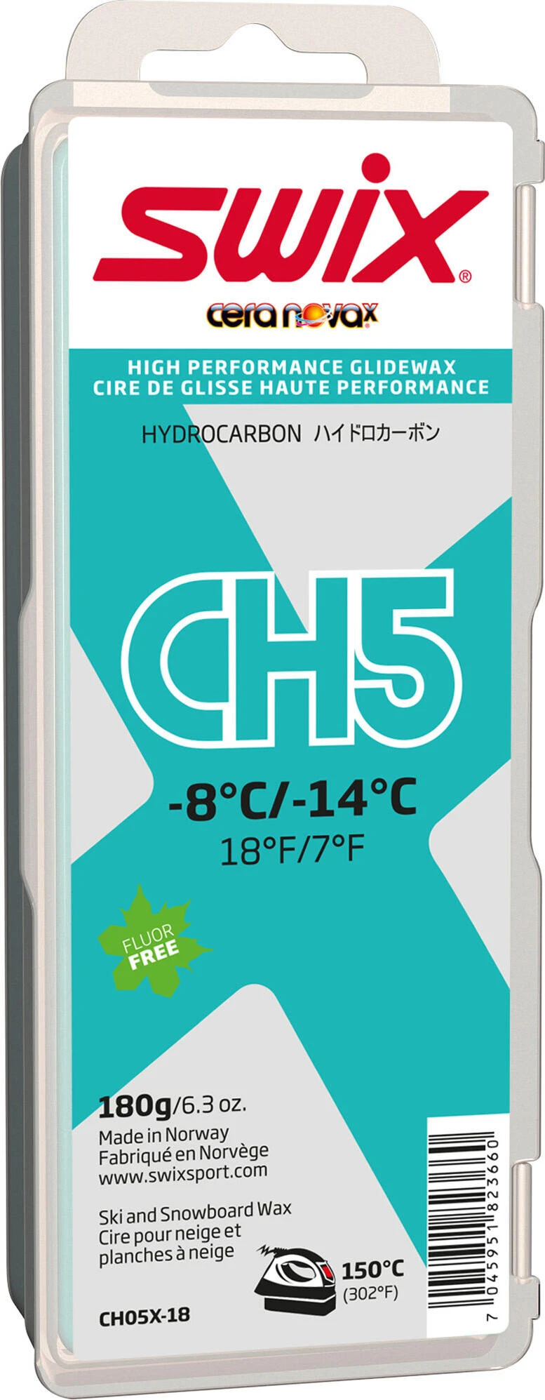 Swix CH5X Turquoise, -8 °C/-14°C, 180g 1 Swix CH5X Turquoise, -8 °C/-14°C, 180g