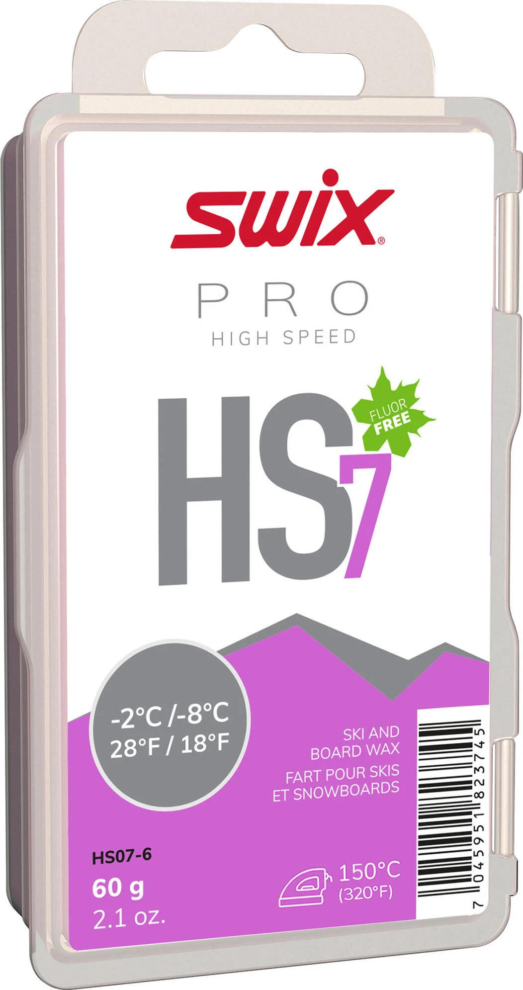 Swix HS7 Violet, -2°C/-8°C, 60g 1 Swix HS7 Violet, -2°C/-8°C, 60g