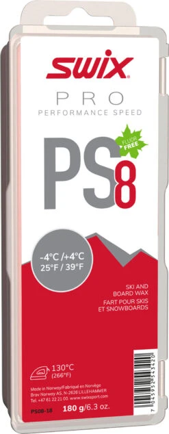 Swix PS8 Red, -4°C/+4°C, 180g