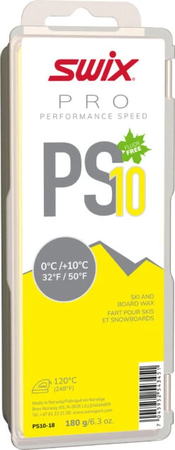Swix PS10 Yellow, 0°C/+10°C, 180g