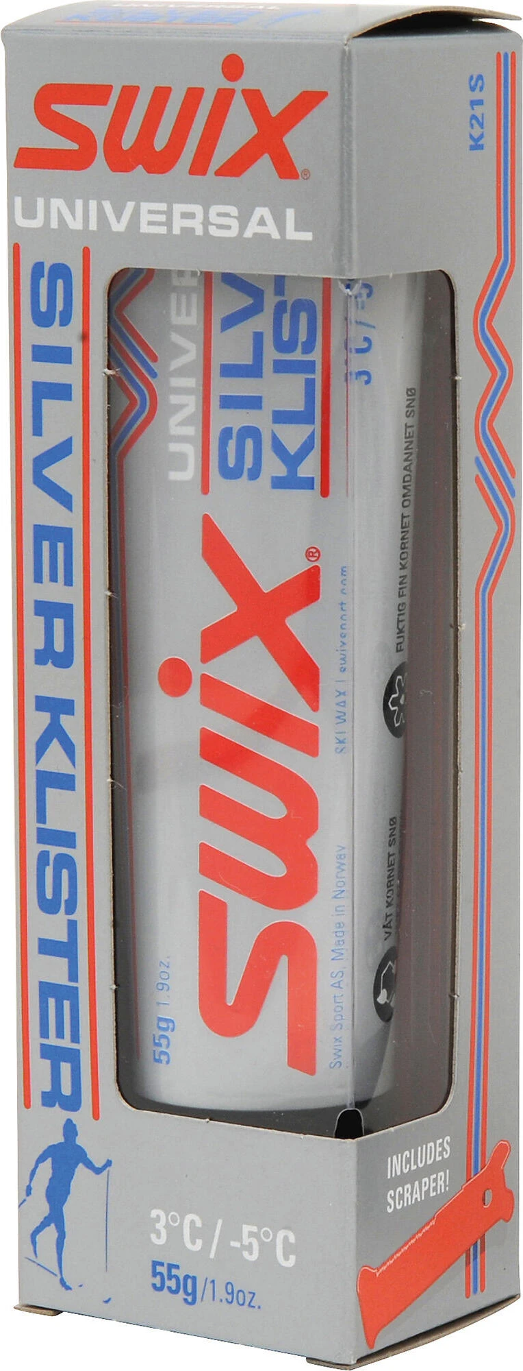 Swix K21S Uni Silver Klister 3C To -5C 1 Swix K21S Uni Silver Klister 3C To -5C